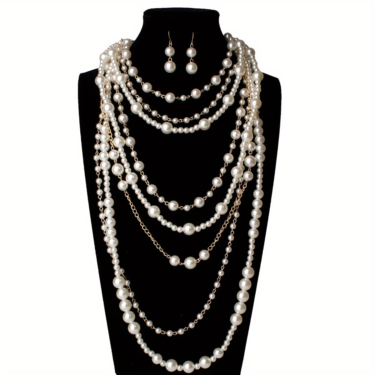 Boho Multi-Layered Perle Statement Set