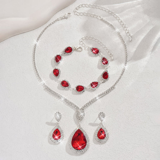Thalira Bloodwynne Schmuckset | Weiß Gold