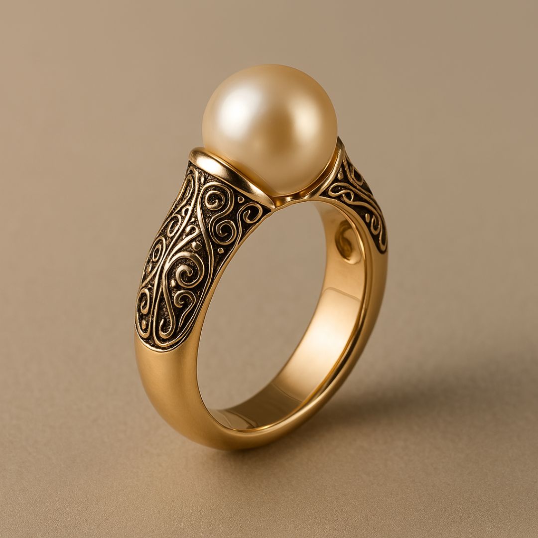 Timeless Vintage Perle Gold Ring