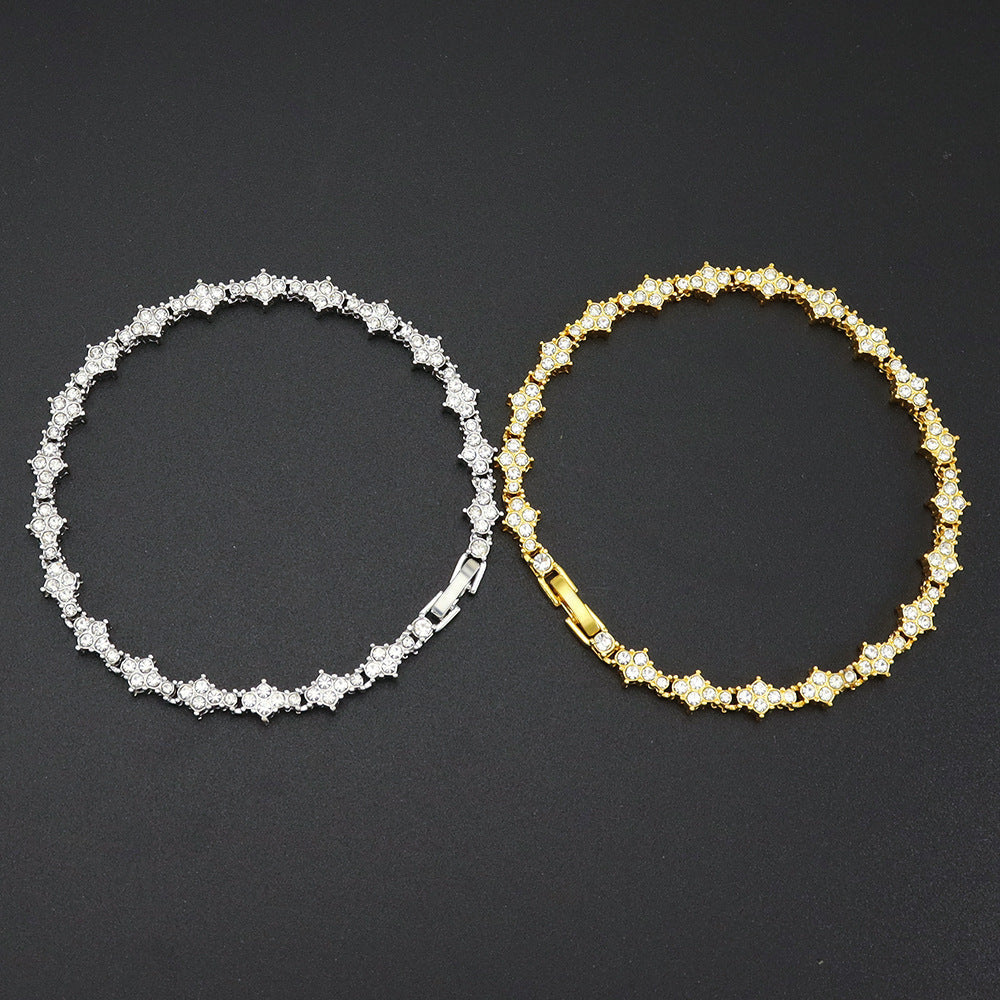 Classic Cluster Tennisarmband | Gold