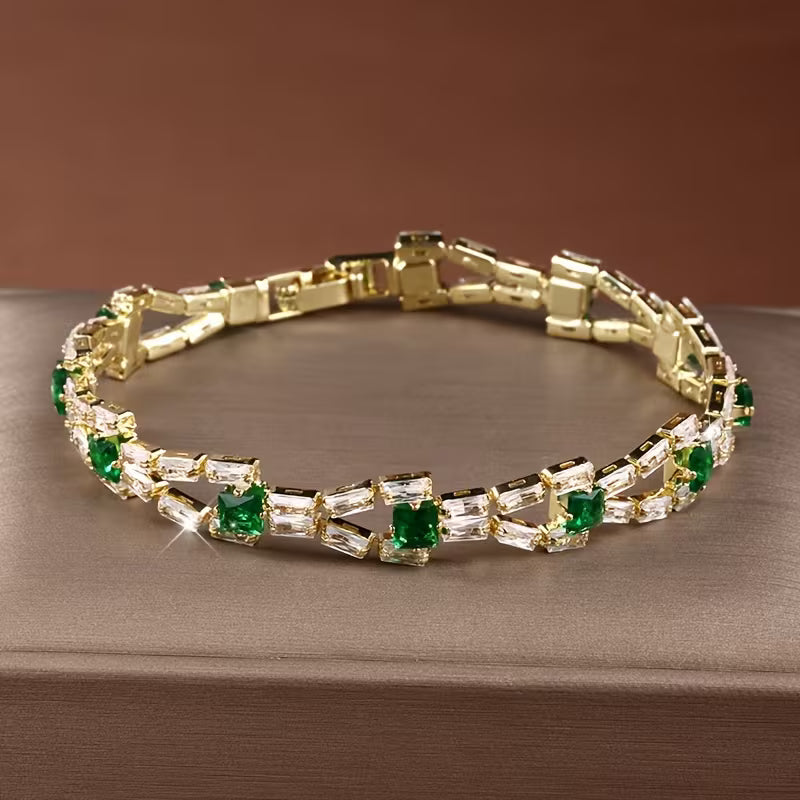 Verde Link Tennisarmband | Gold