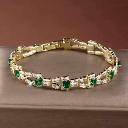 Verde Link Tennisarmband | Gold