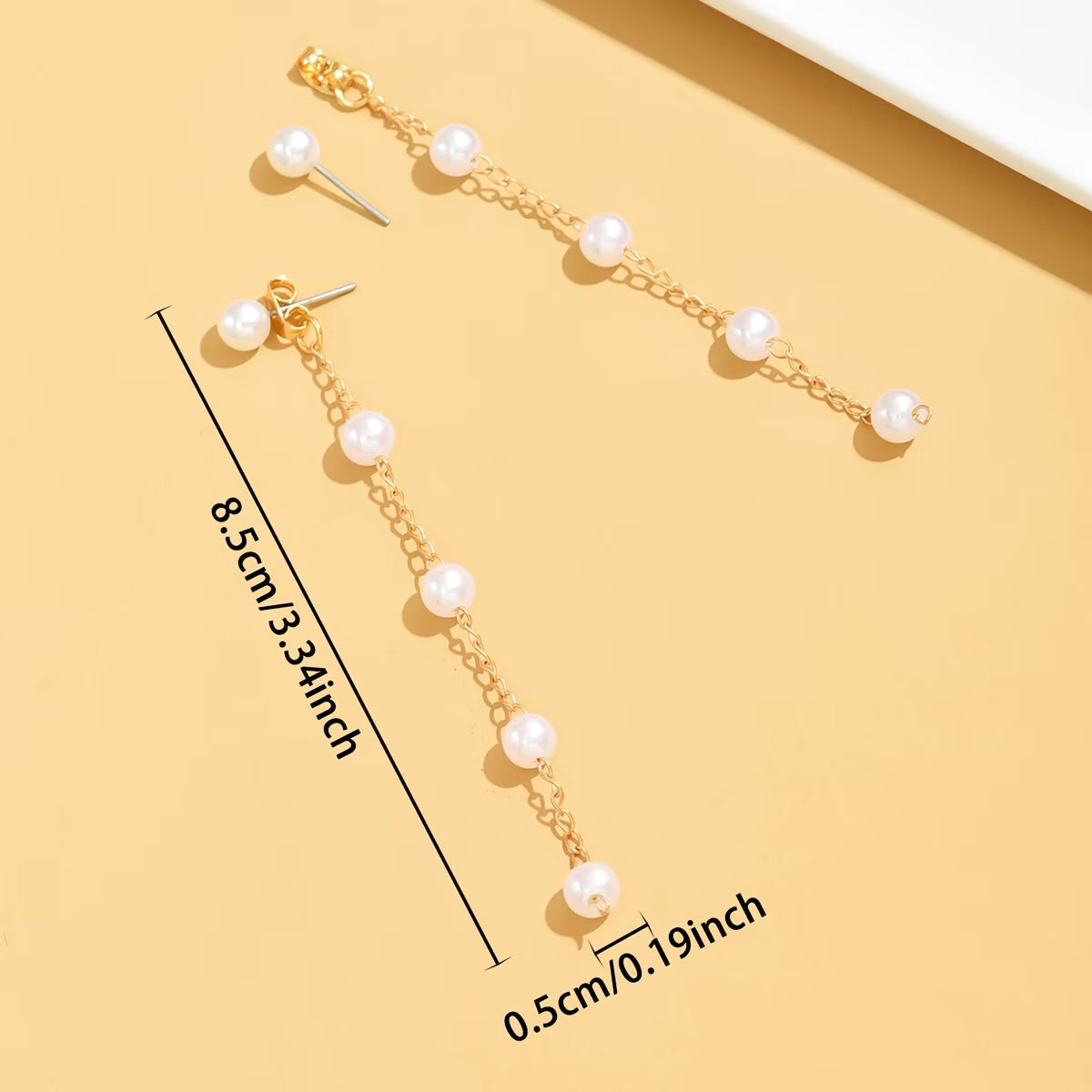 Moonlit Perle Dangle Ohrringe