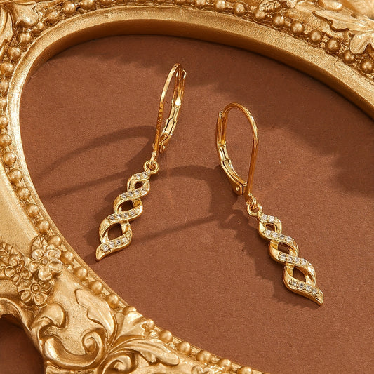 Shimmer Twist Ava Ohrringe | Gold