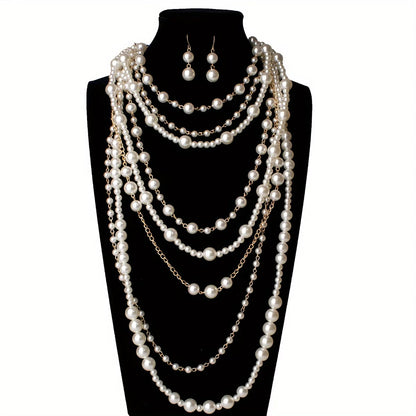 Boho Multi-Layered Perle Statement Set