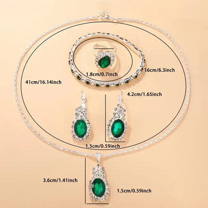 Seloria Grevalyn Schmuckset | Weiß Gold