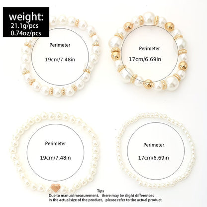 Perle Stacking Armband-Set of 4