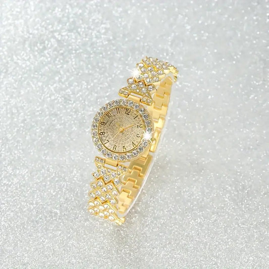 Luxe Radiance Gold Watch & Armband-Set | Gold