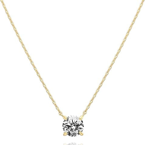 Aurora Kristall Halskette | Gold