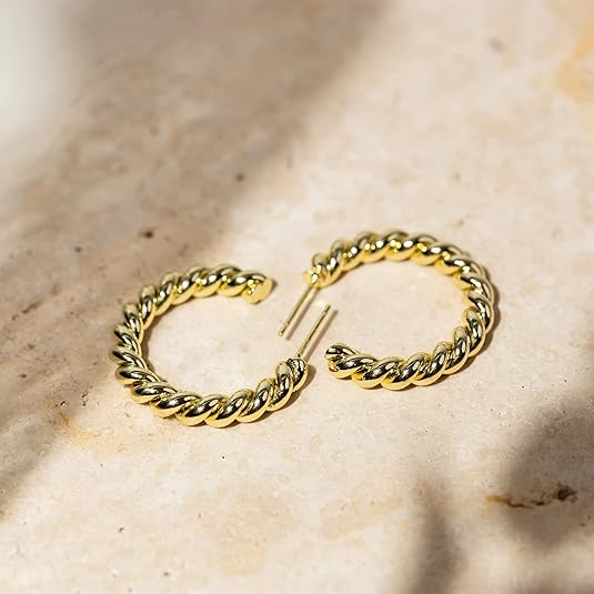 Rope Twist Creolen | Gold