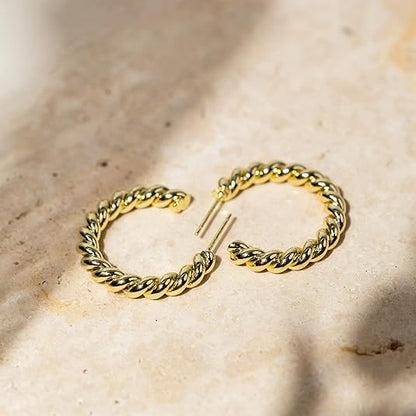 Rope Twist Creolen | Gold