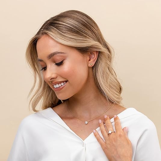Aurora Kristall Halskette | Gold