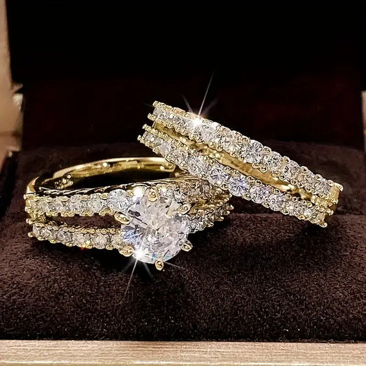 Eternal Radiance Ring-Set | Gold