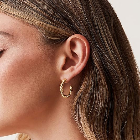 Rope Twist Creolen | Gold