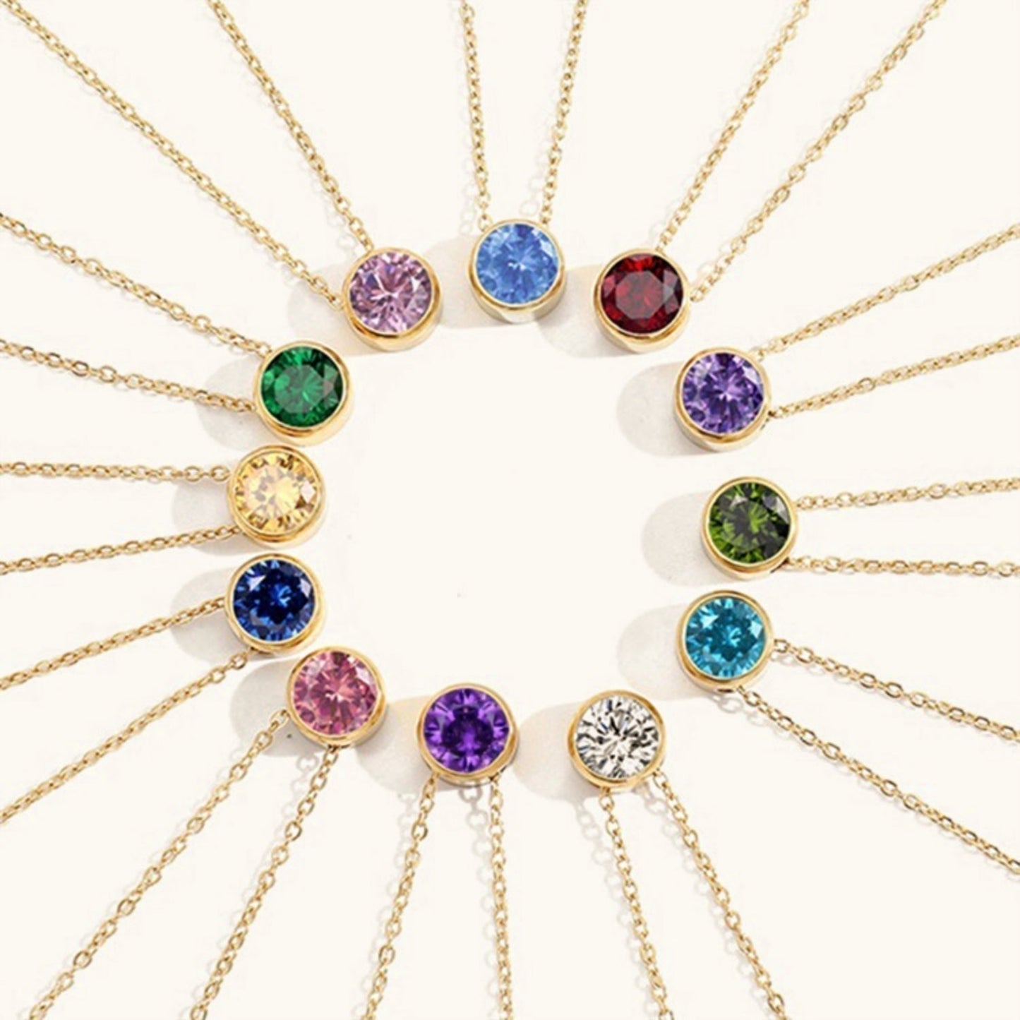 Amelia Birthstone Halskette