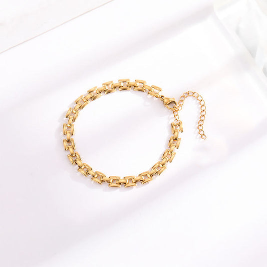 Timepiece Chain Armband | Gold