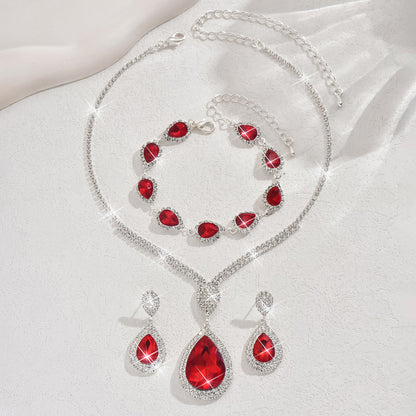 Thalira Bloodwynne Schmuckset | Weiß Gold