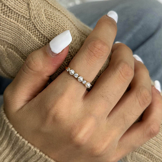 Keisha Diamant Perlenring