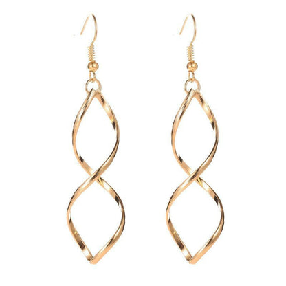 Spiral Dangle Ohrringe | Gold