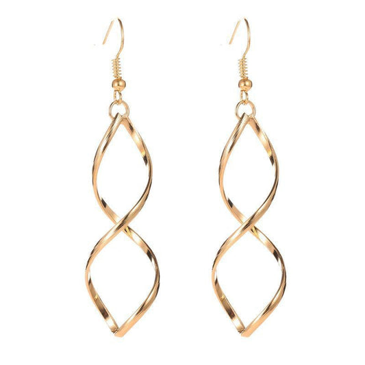 Spiral Dangle Ohrringe | Gold