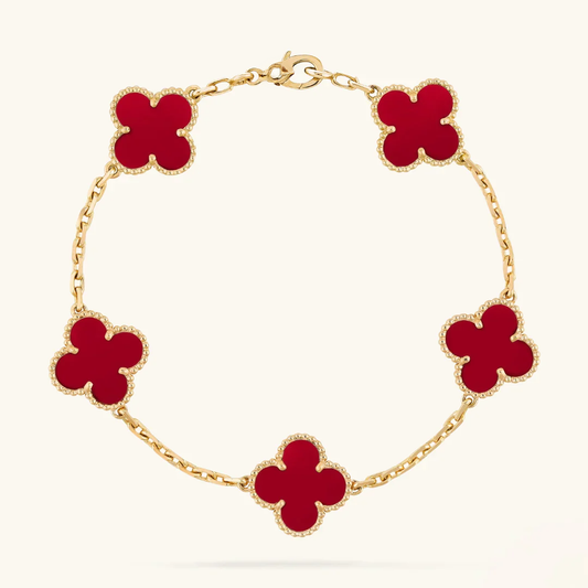 Clover Armband Red