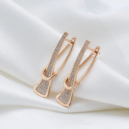 Radiant Layers Kristall Ohrringe | Gold
