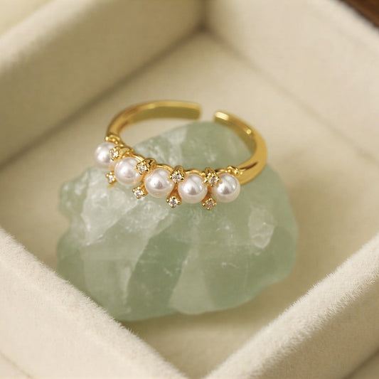 Five Perle Gold Ring