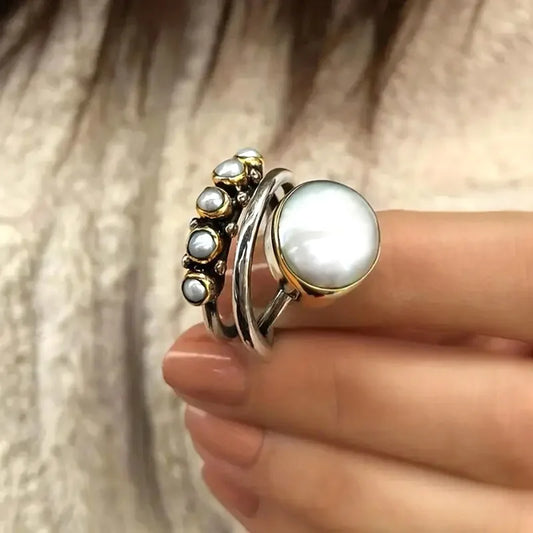 Perle Stacking Ringe Set