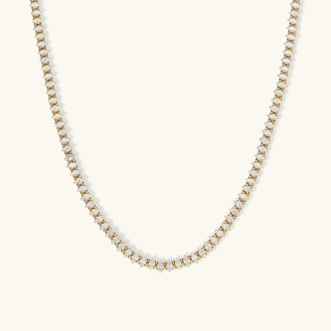 Wisteria Diamant Tennis Halskette