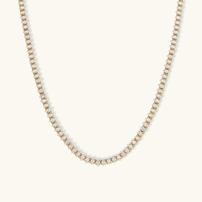 Wisteria Diamant Tennis Halskette
