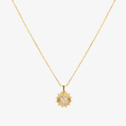 Sunray Love Halskette | Gold