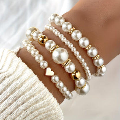 Perle Stacking Armband-Set of 4