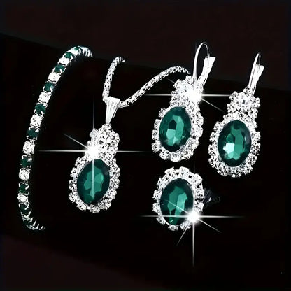 Seloria Grevalyn Schmuckset | Weiß Gold