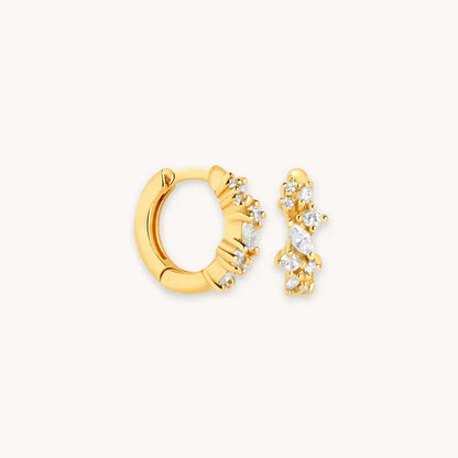 Kristall Cluster Huggies | Gold
