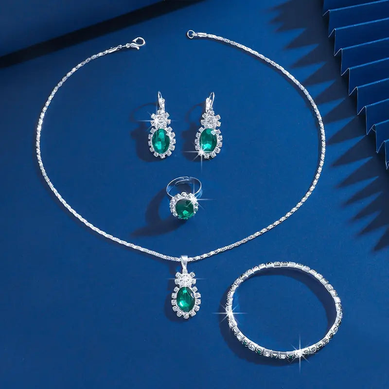 Seloria Grevalyn Schmuckset | Weiß Gold