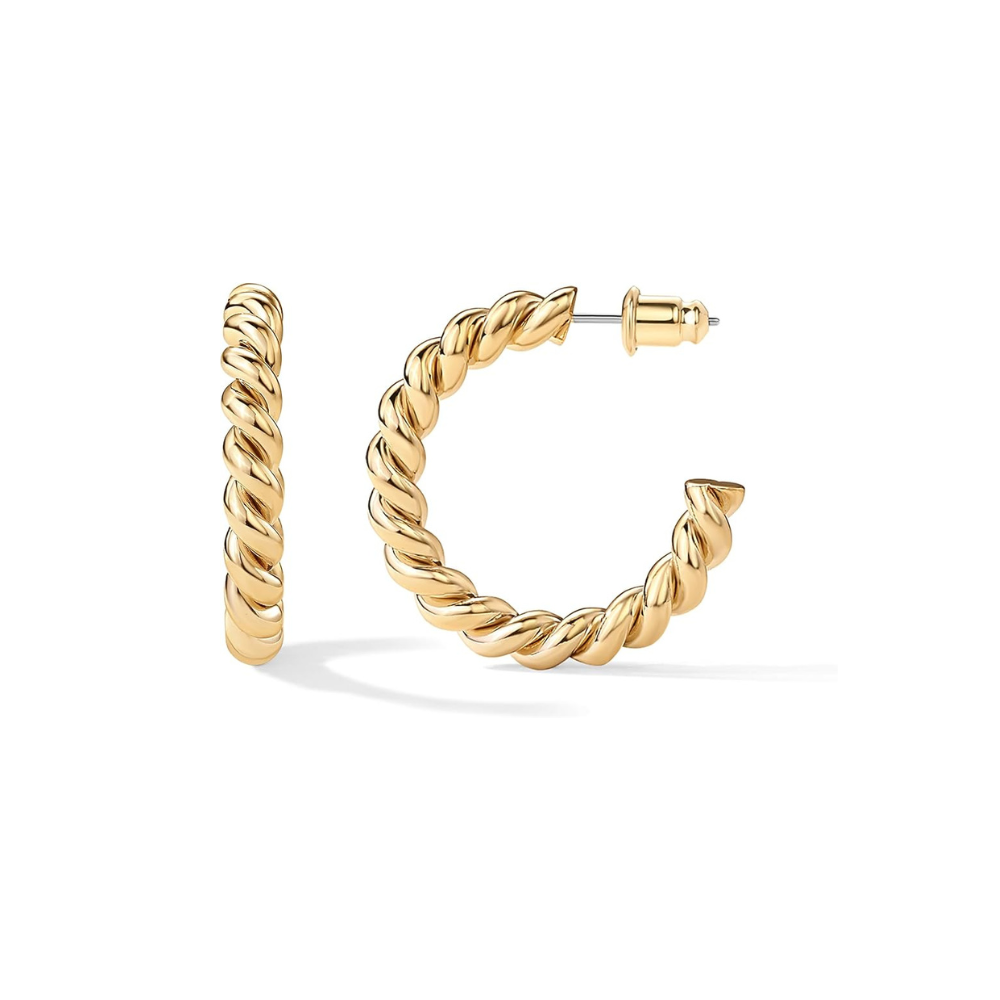 Rope Twist Creolen | Gold