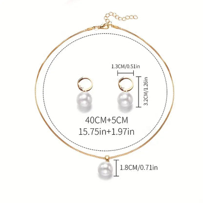 Golden Grace Perlen-Schmuckset | Gold