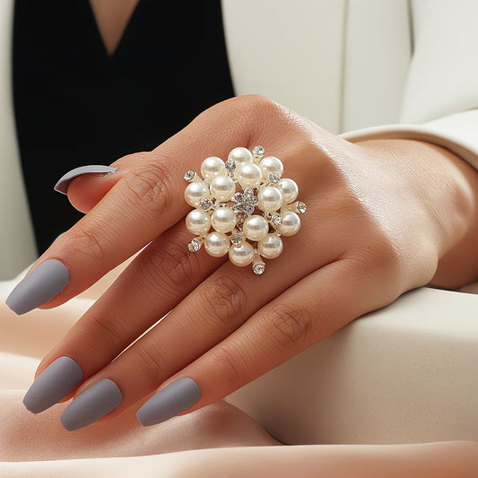 Perle Bloom Adjustable Ring