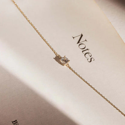 Cléa Moissanite Stein Armband | Gold