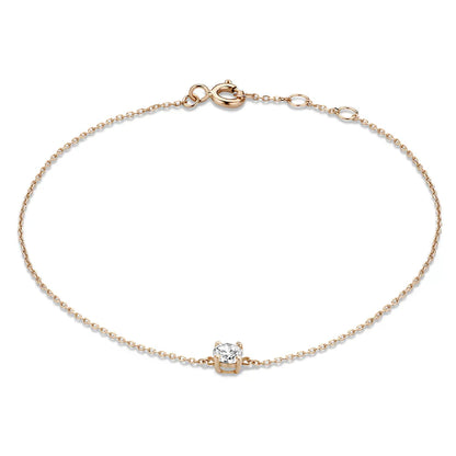 Cléa Moissanite Stein Armband | Gold