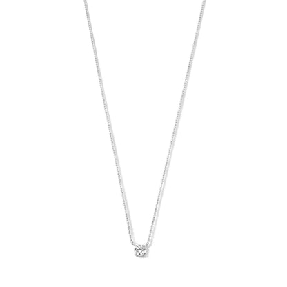 Cléa Moissanite Stein Halskette | Gold