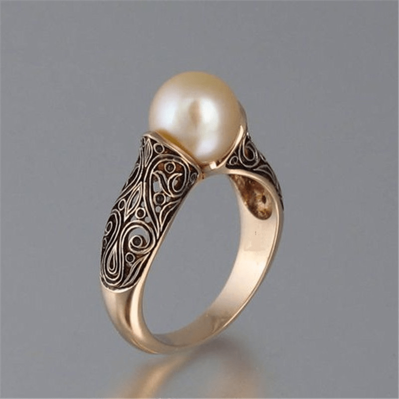 Gold Filigree Perlenring