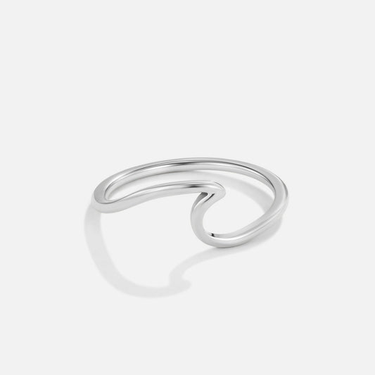 Silber Minimalist Open Ring