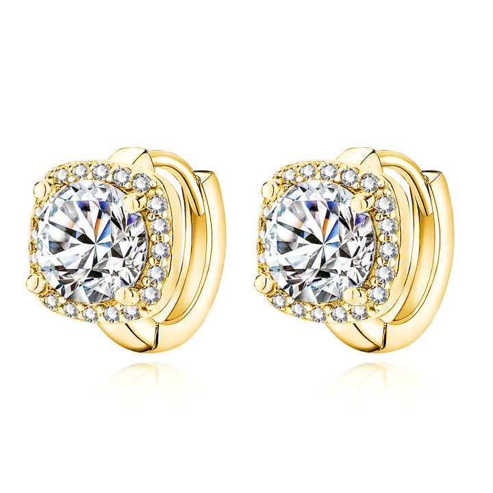 Nadine square ohrringe | Gold