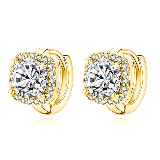 Nadine square ohrringe | Gold