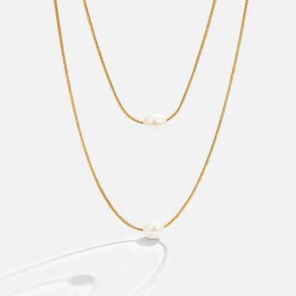 Sophisticated Layered Perlenhalskette