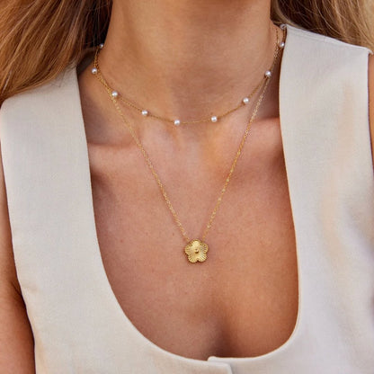 Timeless Perle Gold Halskette