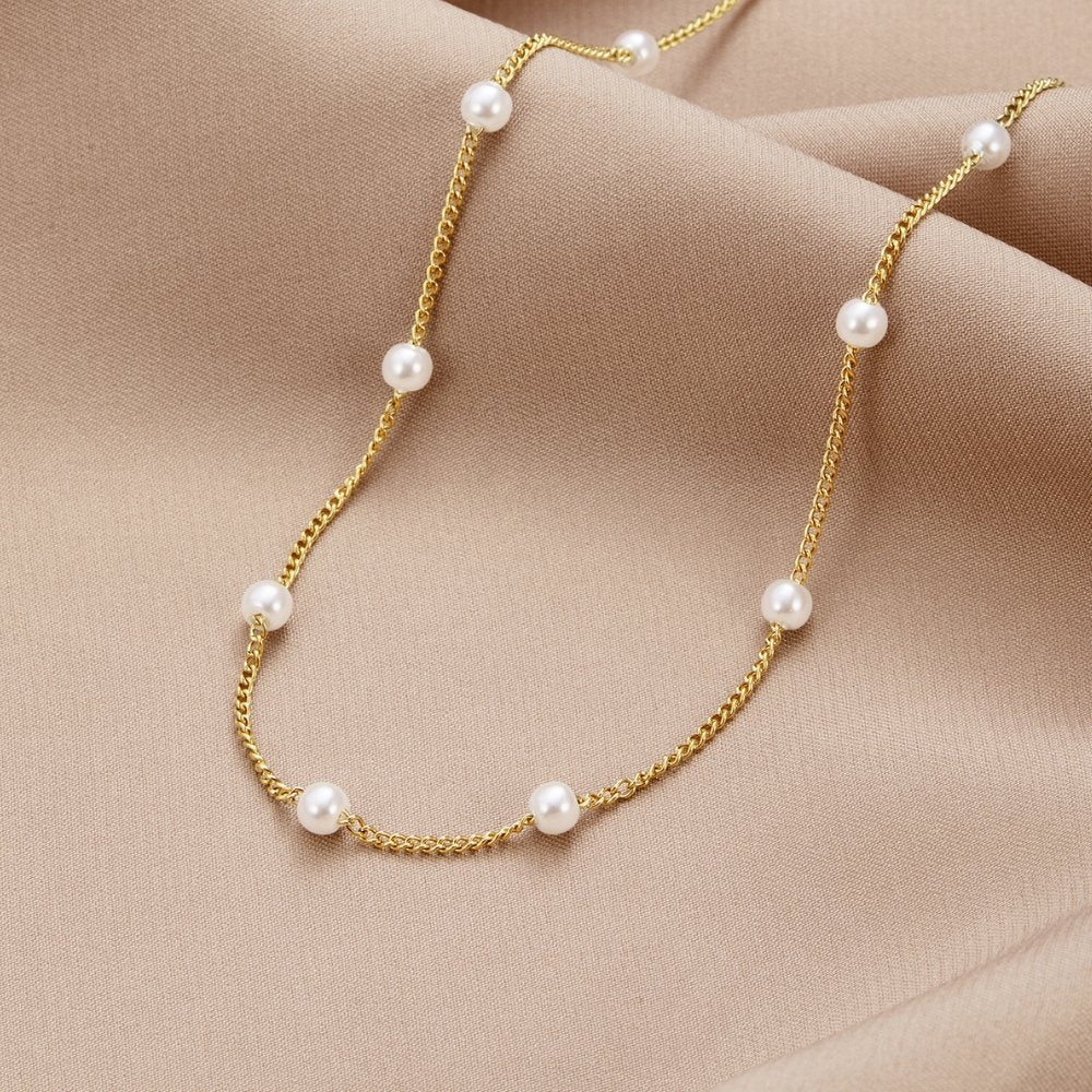 Timeless Perle Gold Halskette