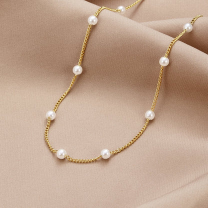 Timeless Perle Gold Halskette