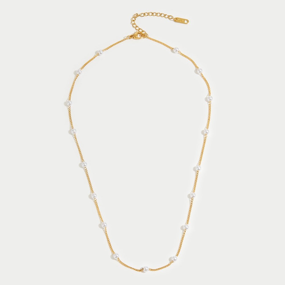 Timeless Perle Gold Halskette